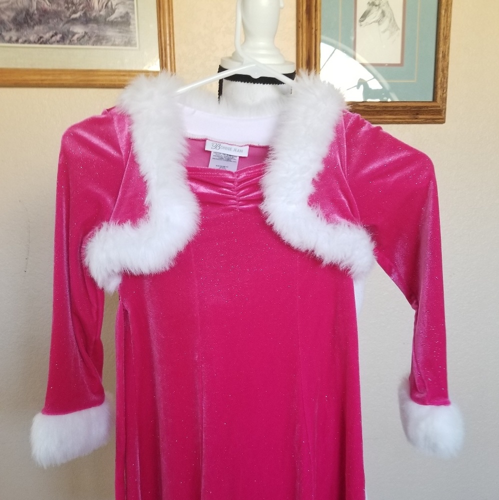 Pink Santa claus costume Size S.